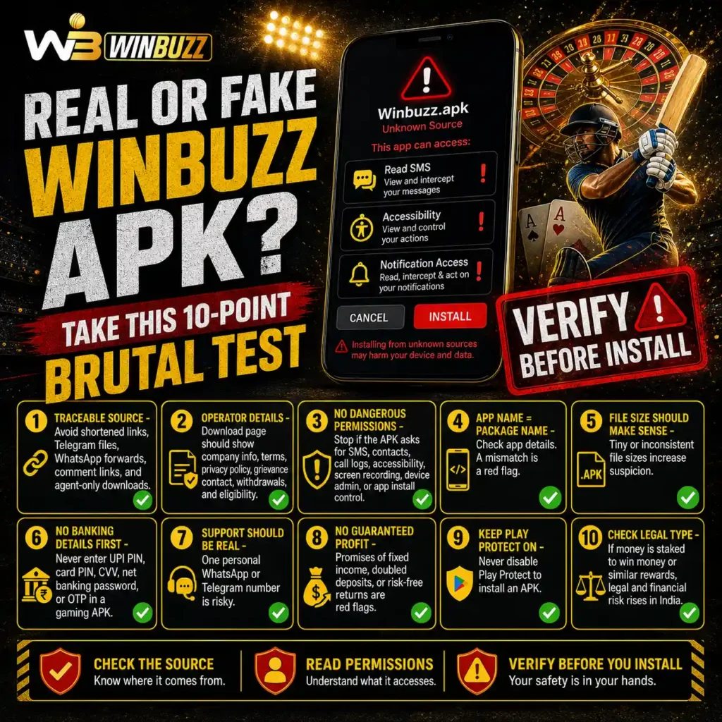 Real or Fake Winbuzz APK Take This 10-Point Brutal Test.