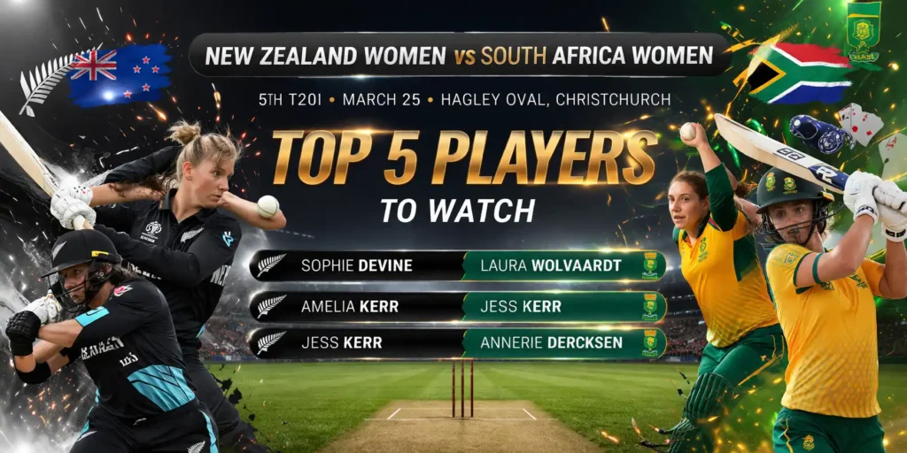 New Zealand Women vs South Africa Women 5th T20I: Top 5 Players